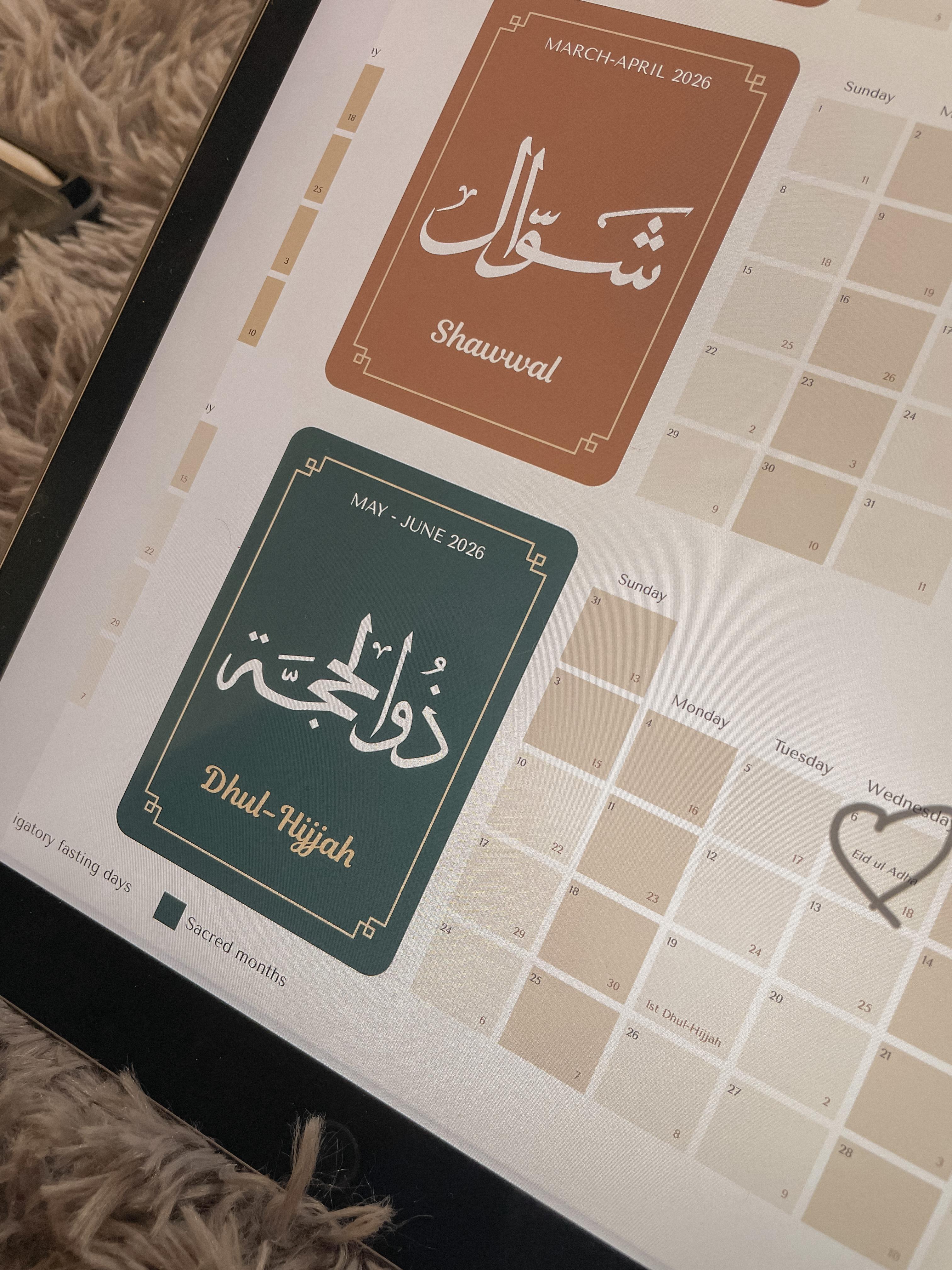 Hijri & Gregorian Calendar
