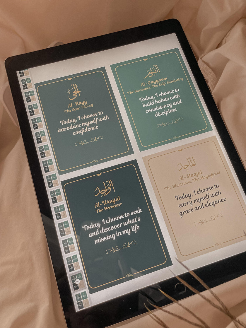 99 Names of Allah: Daily Affirmation Flashcards